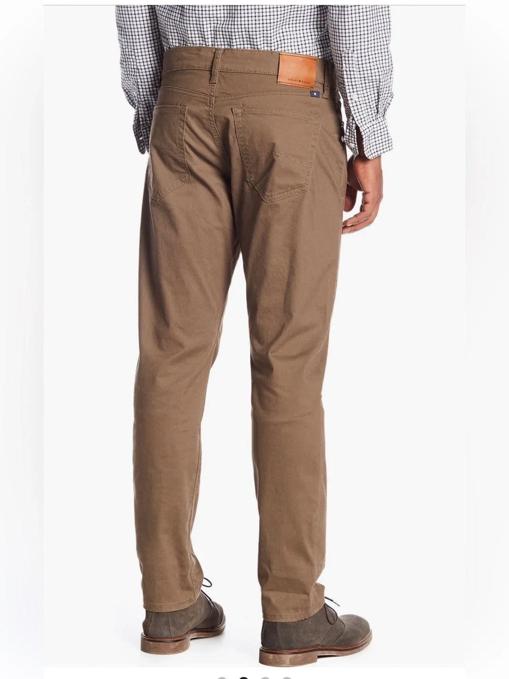 Lucky Brand 121 Slim Straight Leg Pants • BARK Brown • Size 40x30 • NWT